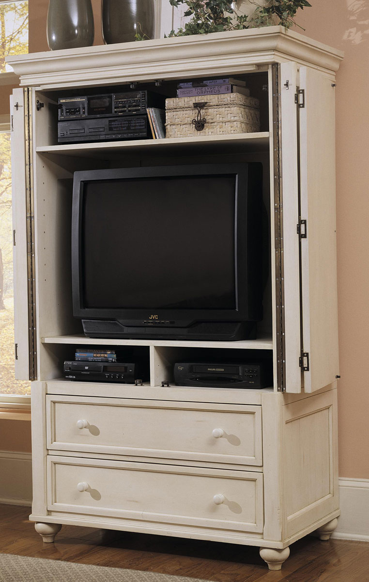 Klaussner Treasures White TV Armoire