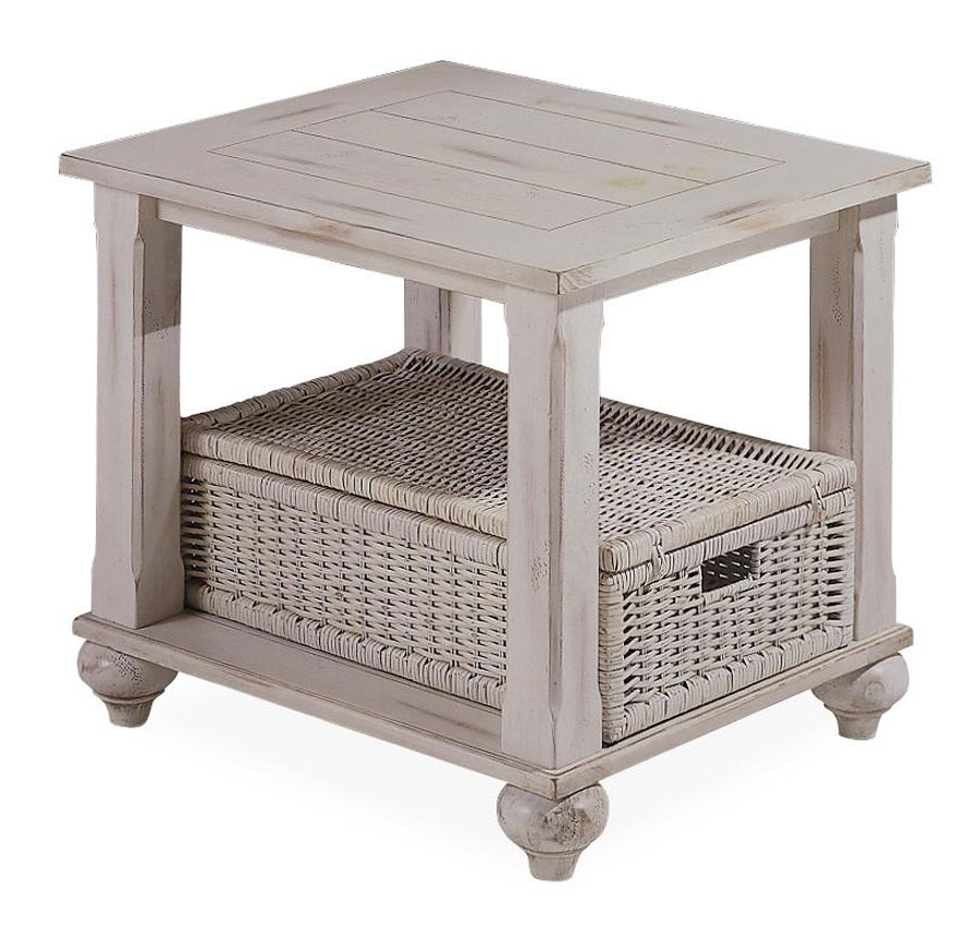 Klaussner Treasures White End Table