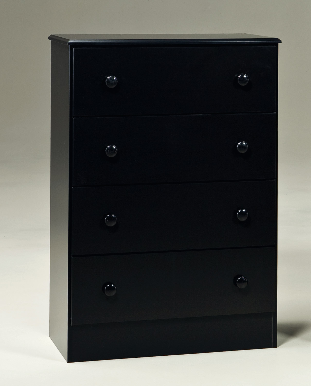 black 4 drawer dresser