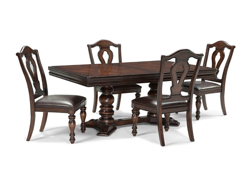 Legacy Classic Havana Rectangular Double Pedestal Table