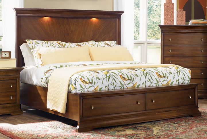 Legacy Classic Bennington Lighted Panel Bed With Storage