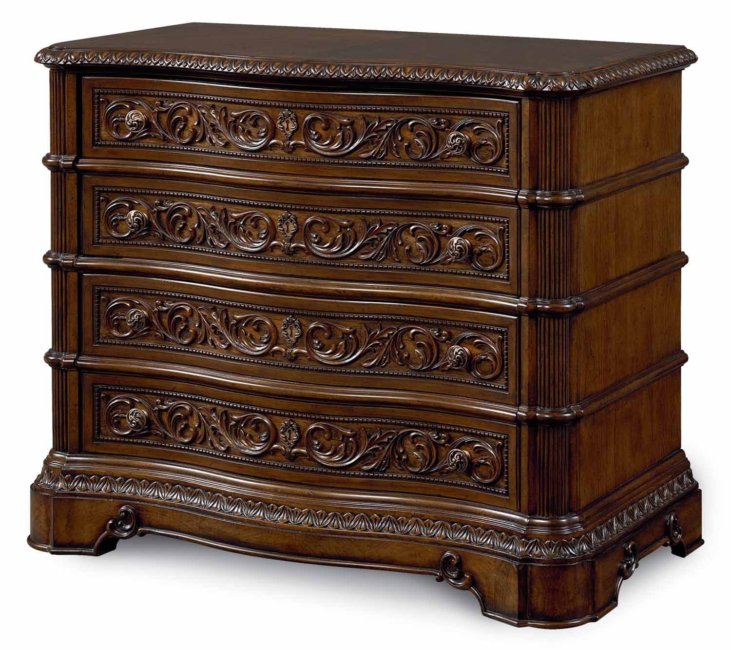 Legacy Classic Pemberleigh File Chest - Brandy/Burnished Edges