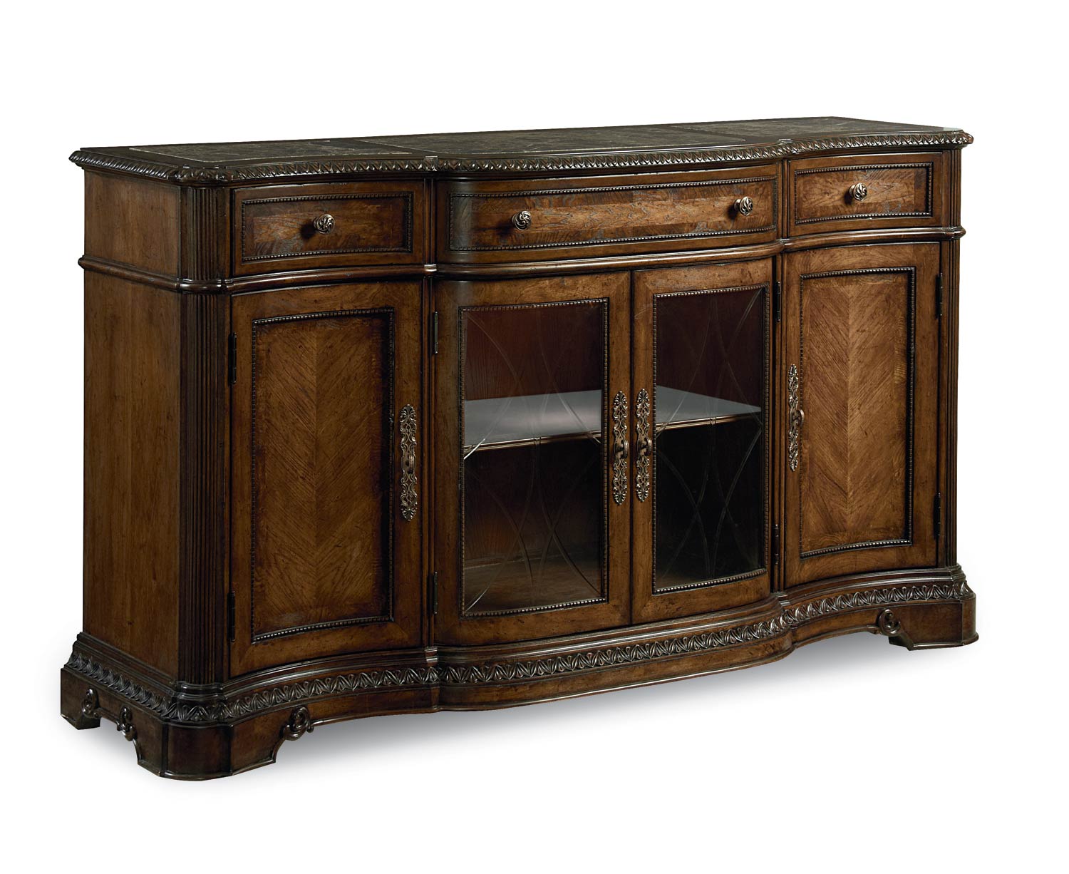 Legacy Classic Pemberleigh Credenza - Brandy/Burnished Edges