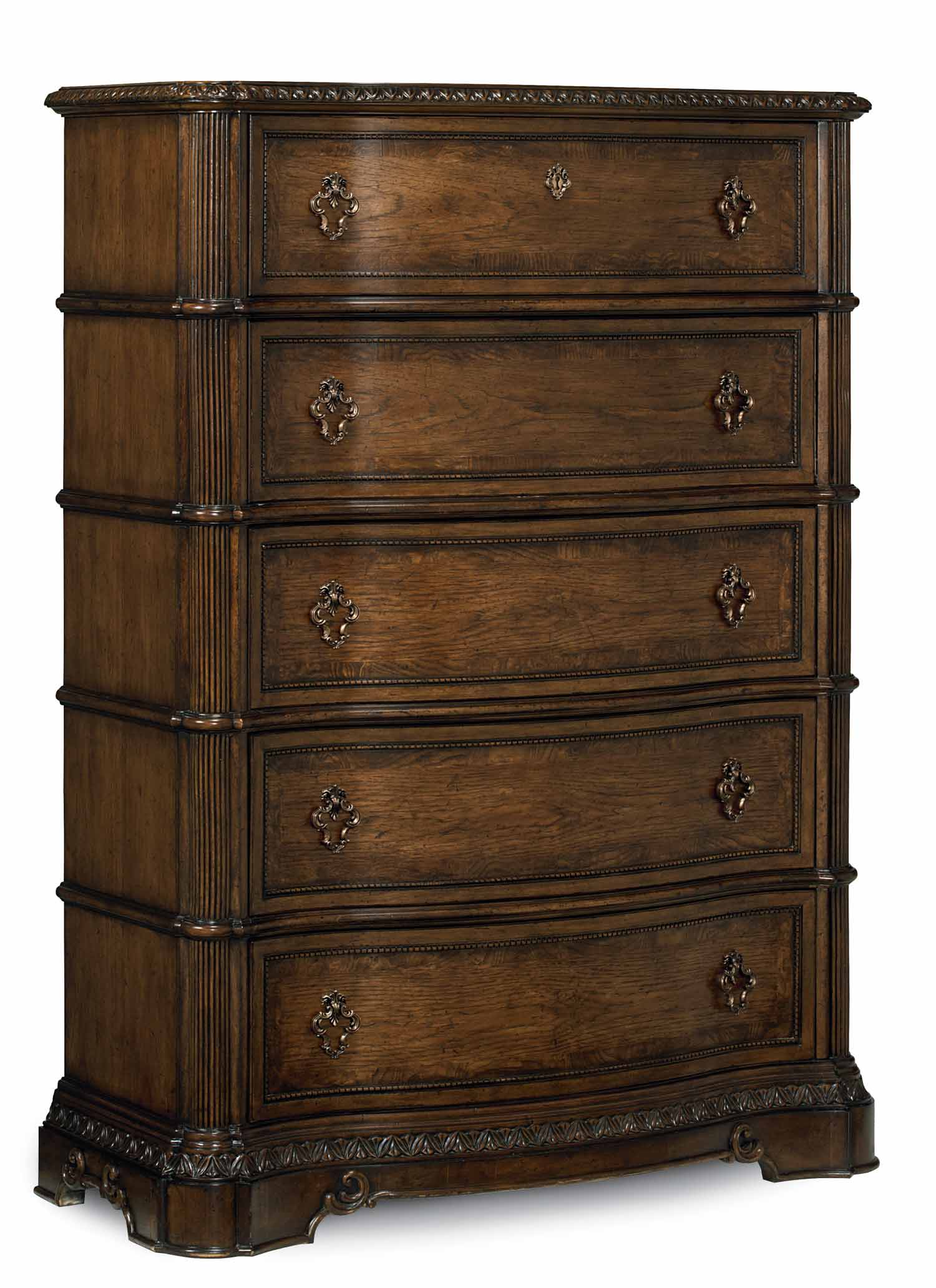 Legacy Classic Pemberleigh Drawer Chest - Brandy/Burnished Edges