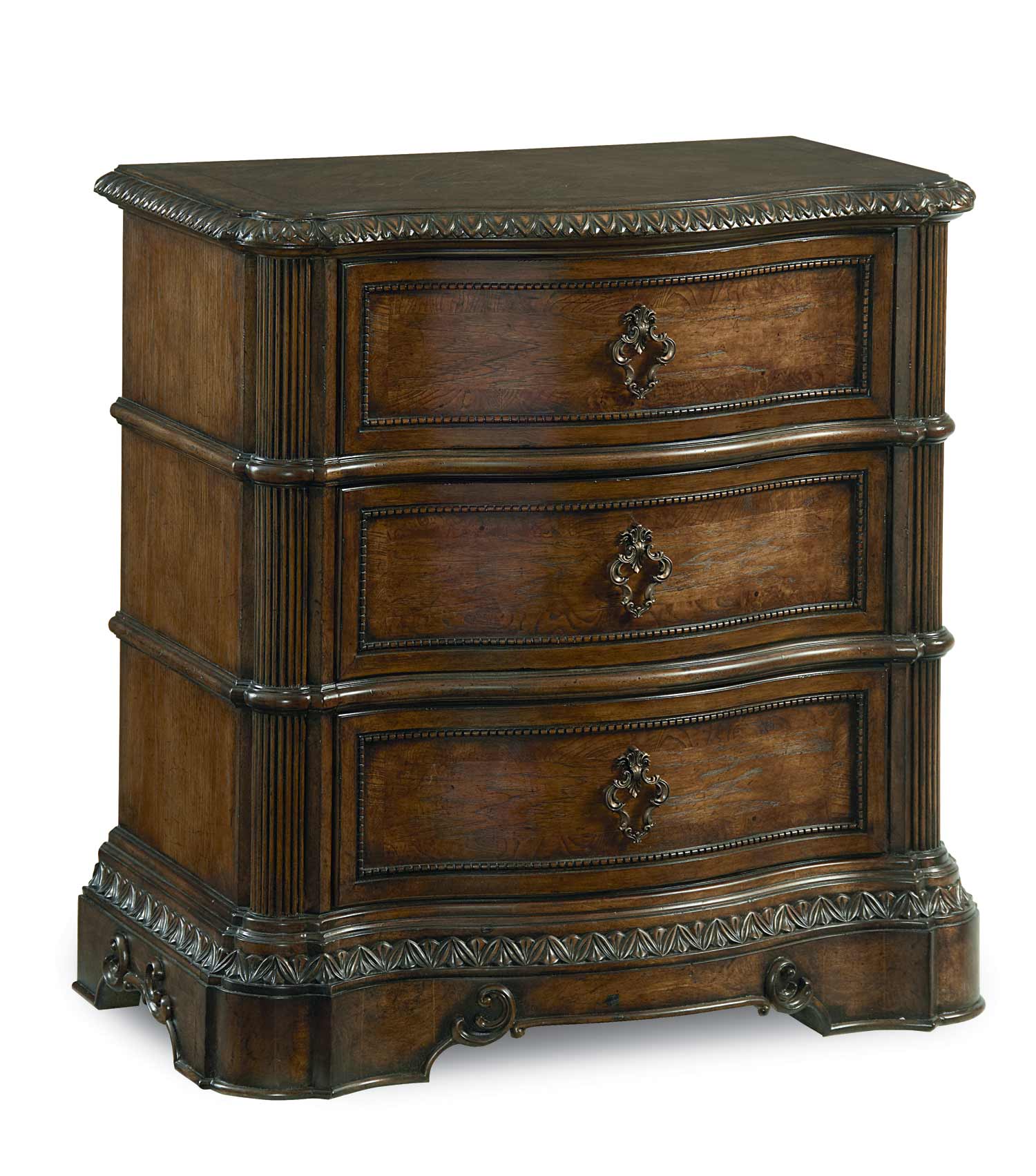 Legacy Classic Pemberleigh Night Stand - Brandy/Burnished Edges