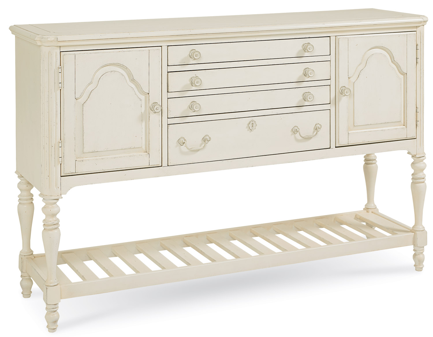 Legacy Classic Haven Sideboard - Buttercream White/Slight Distressing