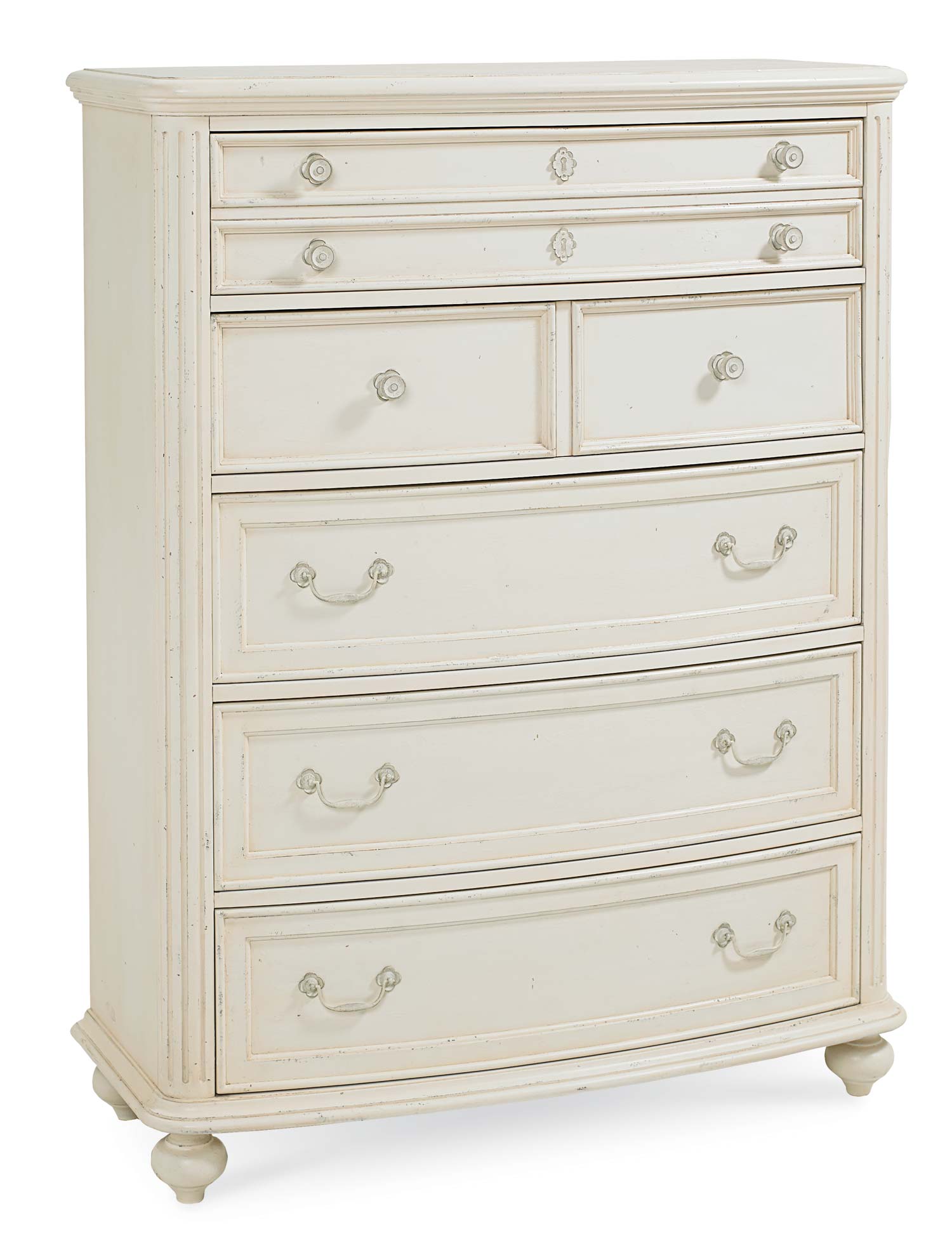 Legacy Classic Haven Drawer Chest - Buttercream White/Slight Distressing
