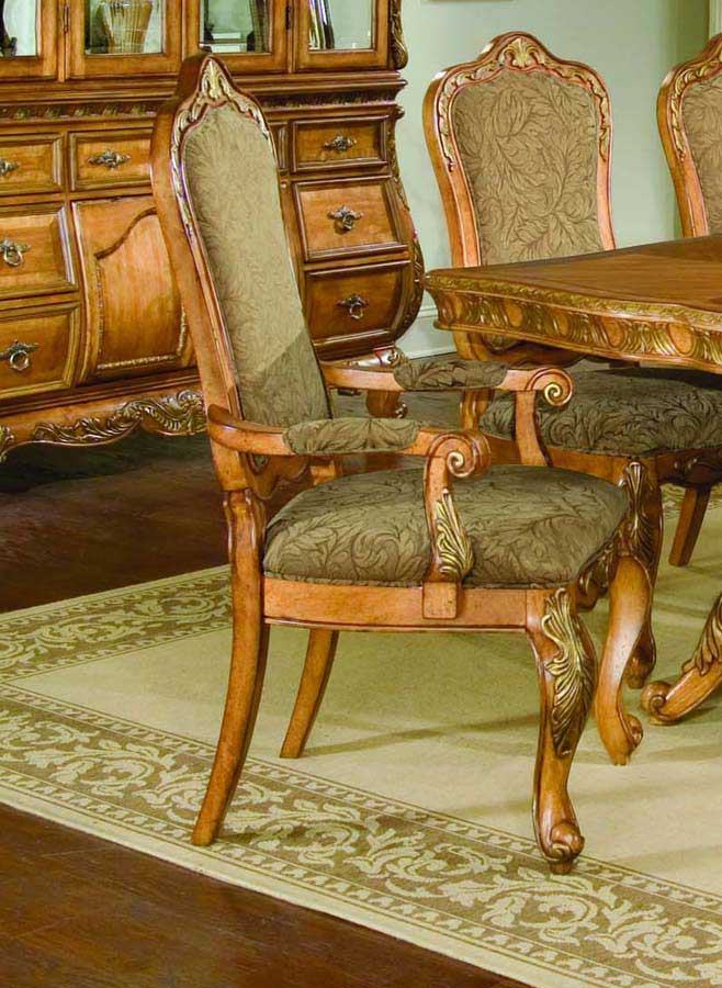 Legacy Classic Versailles Upholstered Arm Dining Chair