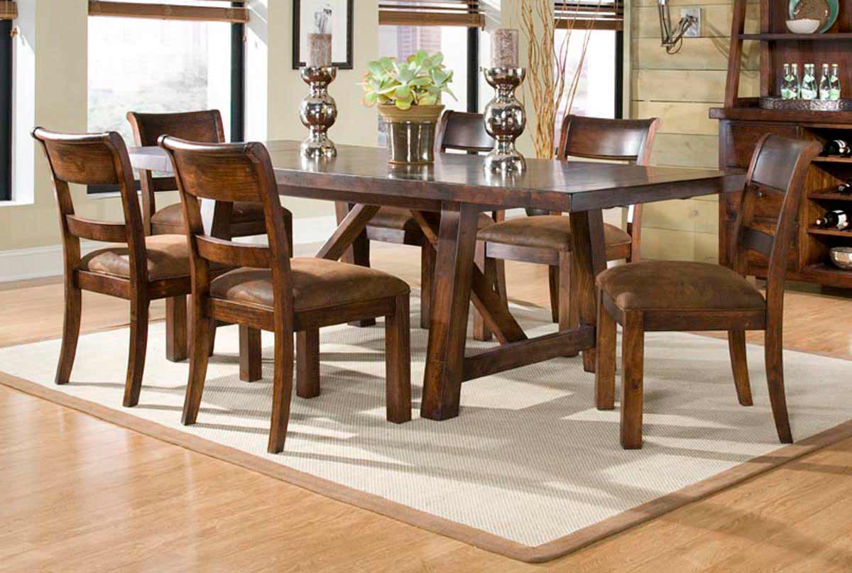 Legacy Classic Woodland Ridge Rectangular Trestle Dining Collection