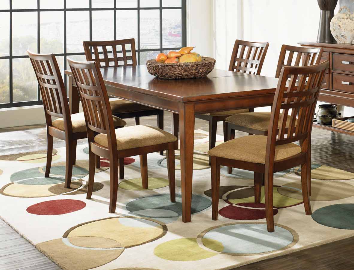 Legacy Classic Autumn Park Rectangular Leg Dining Collection with Grid Back Chair