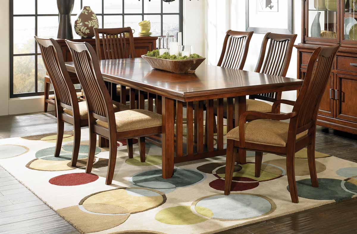 Legacy Classic Autumn Park Rectangular Trestle Dining Collection with Slat Back Chair Legacy Classic Autumn Park Rectangular Trestle Dining Collection with Slat Back Chair