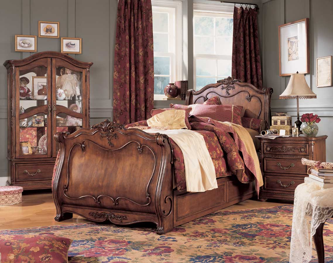 Lea Jessica McClintock Heirloom Sleigh Bed- Furniture