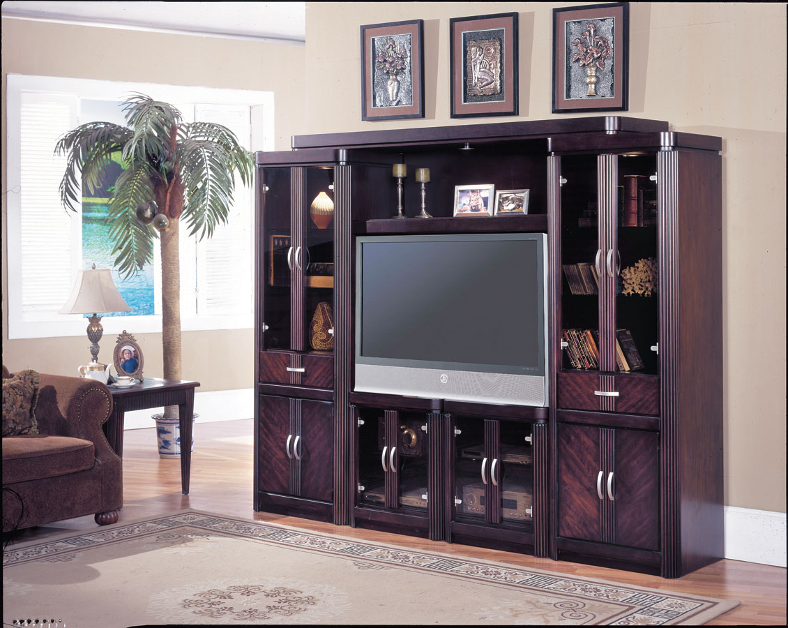 Parker House Manhattan 4 pc Entertainment Center