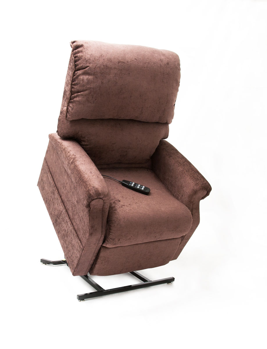 Mega Motion Hickory Infinite Position Power Lift Chaise Recliner - Chocolate