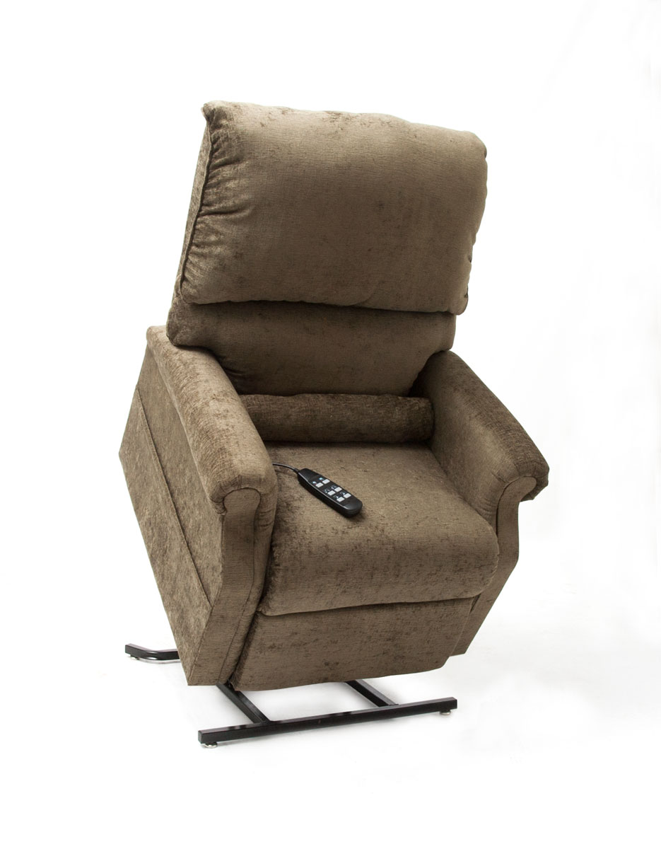 Mega Motion Hickory Infinite Position Power Lift Chaise Recliner - Heat and Massage - Hunter