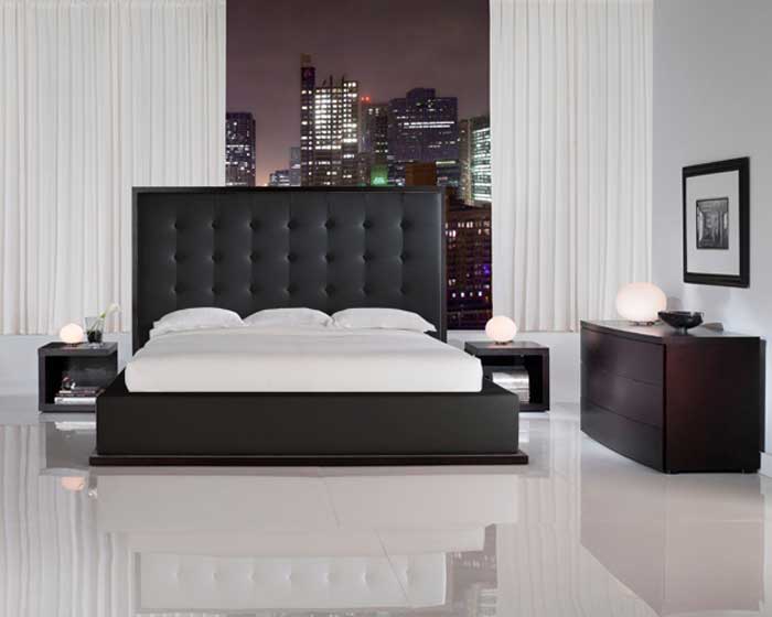 modloft Ludlow Bed - Black - Modloft modloft Ludlow Bed - Black - Modloft
