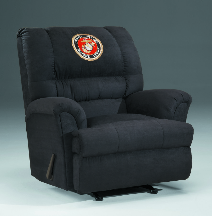 Military Recliners US Marines Chaise Swivel Rocker Recliner