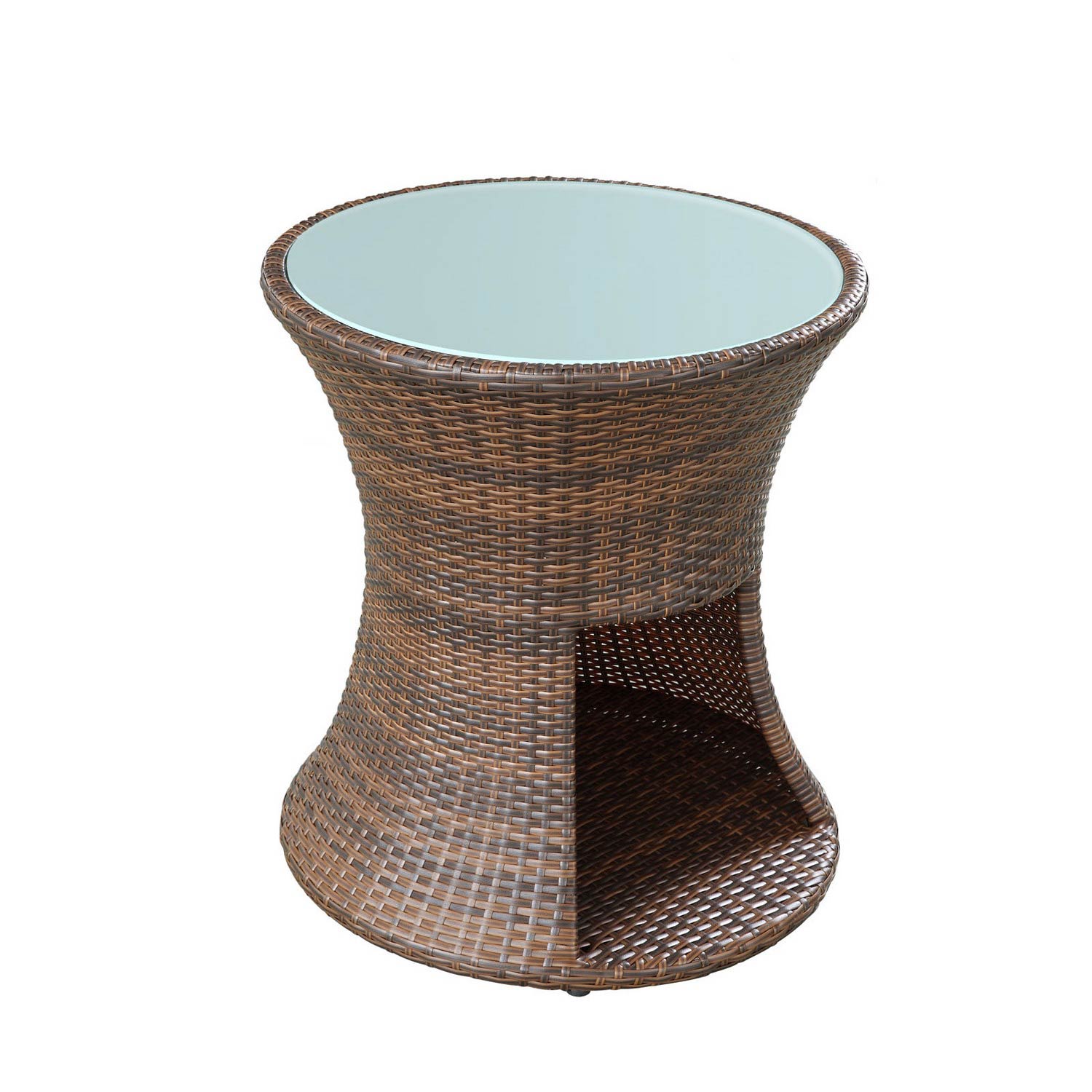 Modway Strum Patio Outdoor Patio Side Table Brown MWEEI1002 at