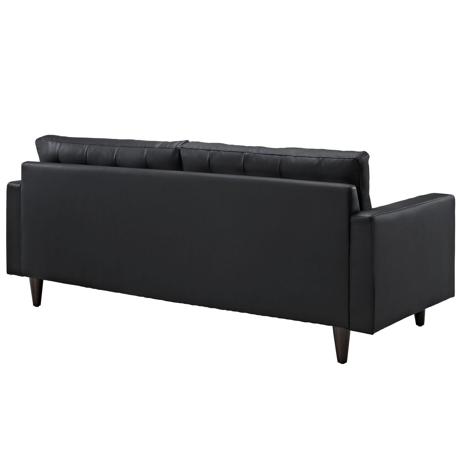 Modway Empress Leather Sofa - Black