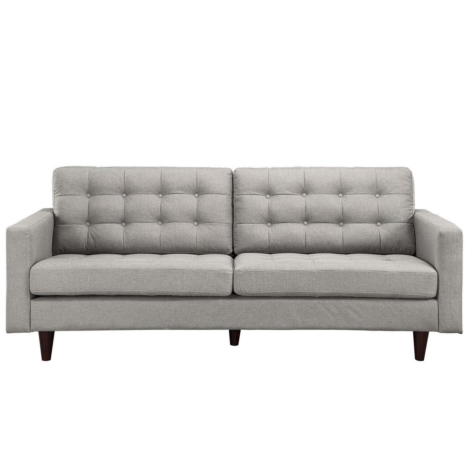 Modway Empress Upholstered Sofa - Light Gray