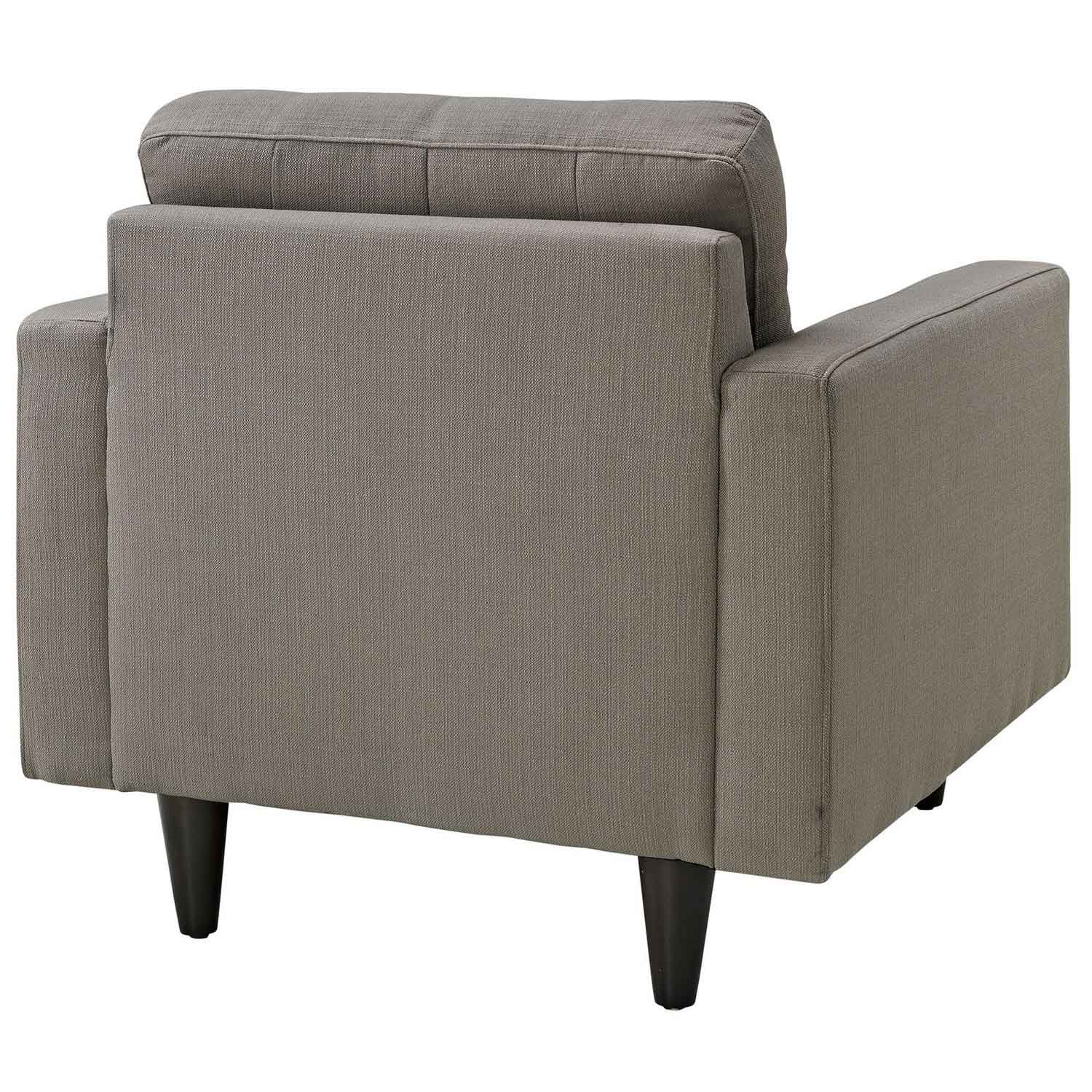 Modway Empress Upholstered Armchair - Granite