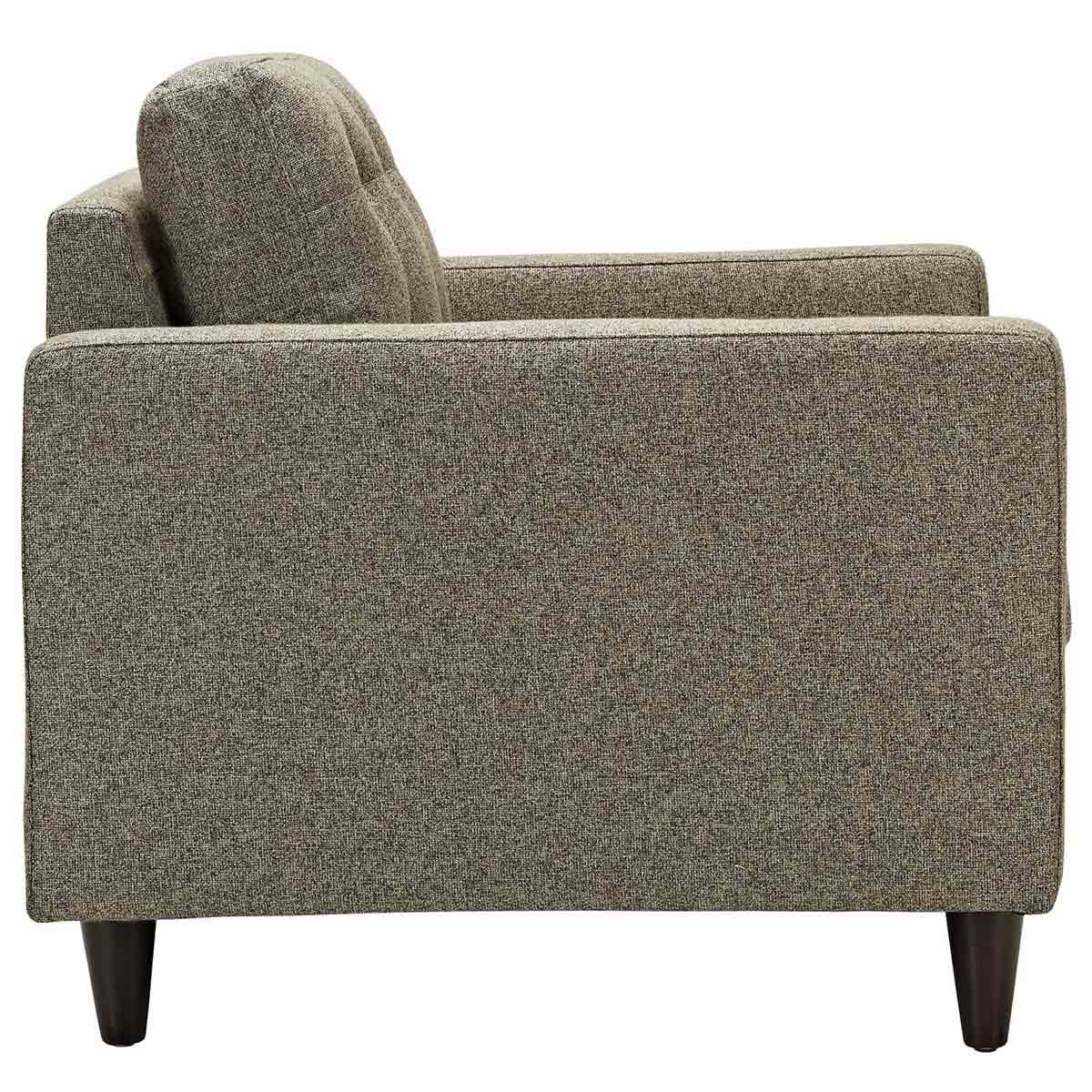Modway Empress Upholstered Armchair - Oatmeal