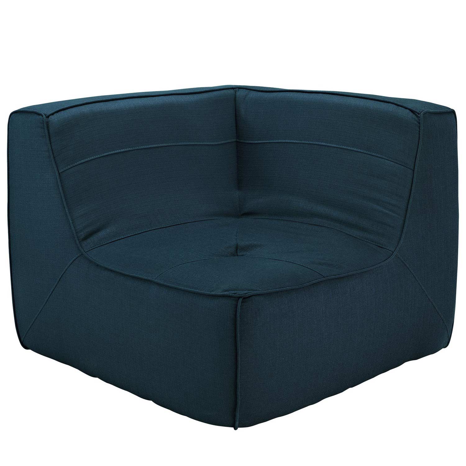 Modway Align 5 Piece Upholstered Sectional Sofa Set - Azure