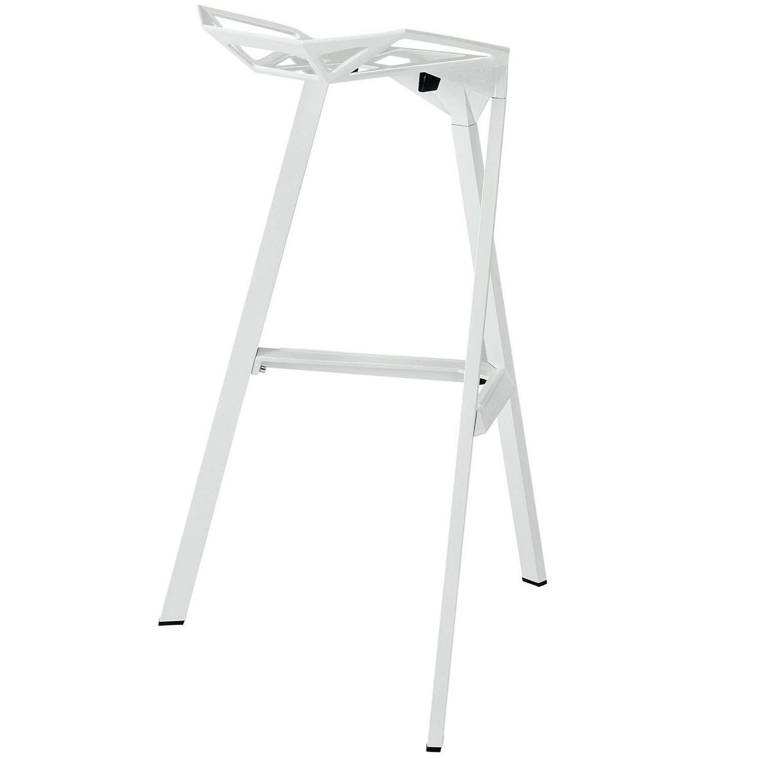Modway Launch Stacking Bar Stool - White