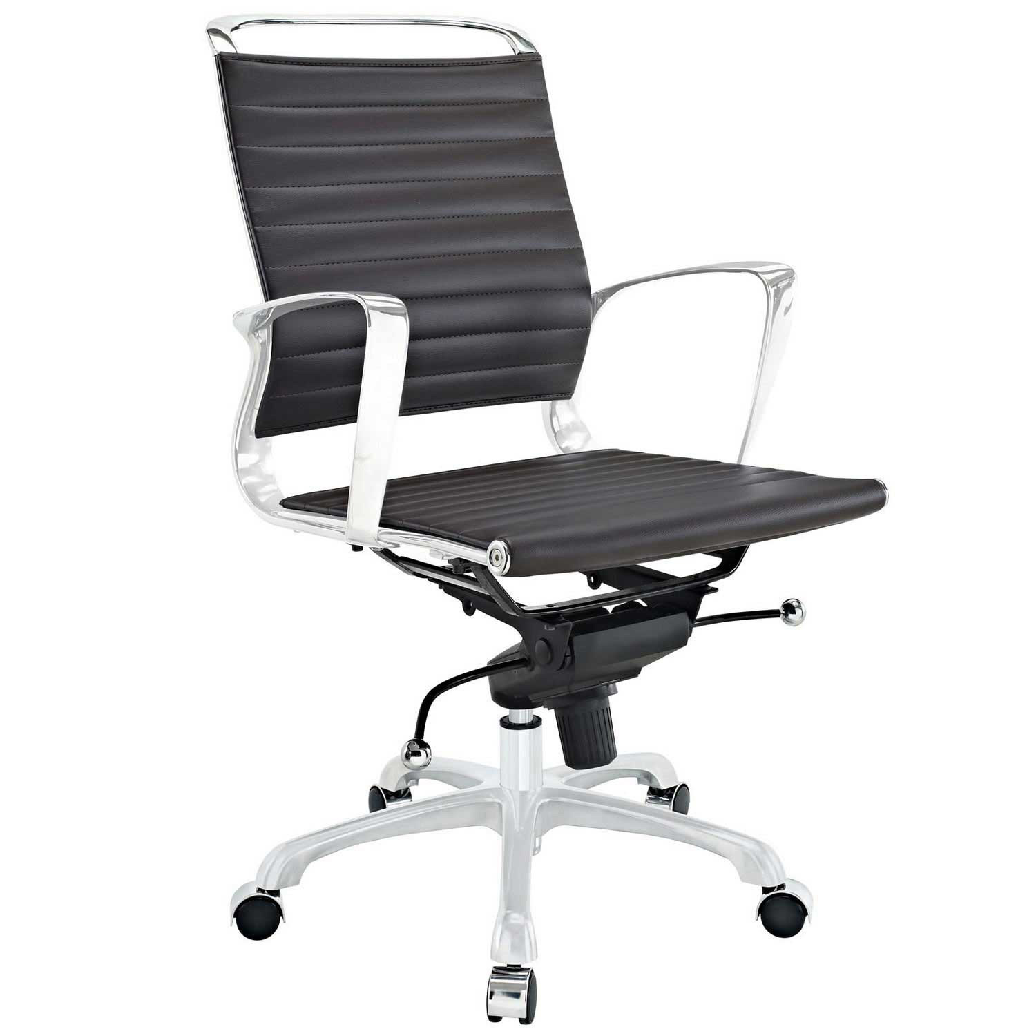Modway Tempo Mid Back Office Chair - Brown