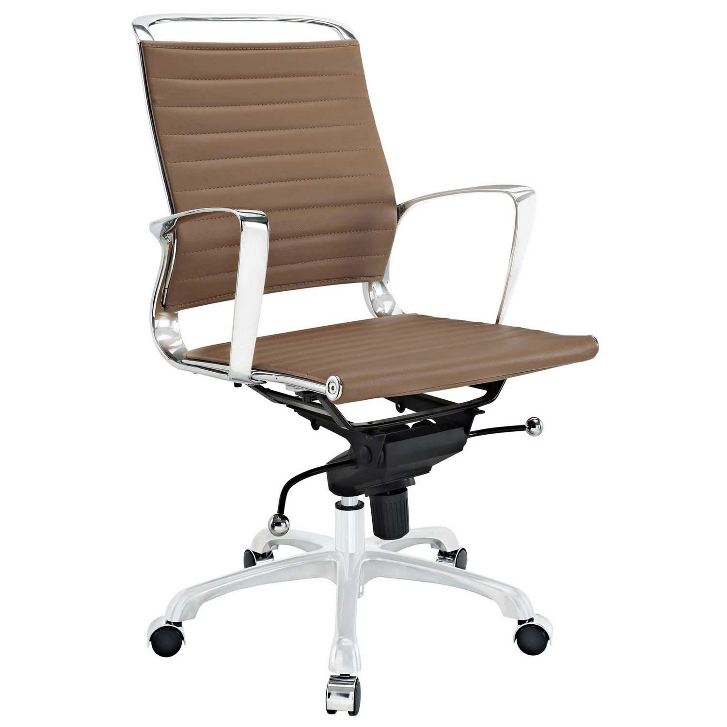 Modway Tempo Mid Back Office Chair - Tan