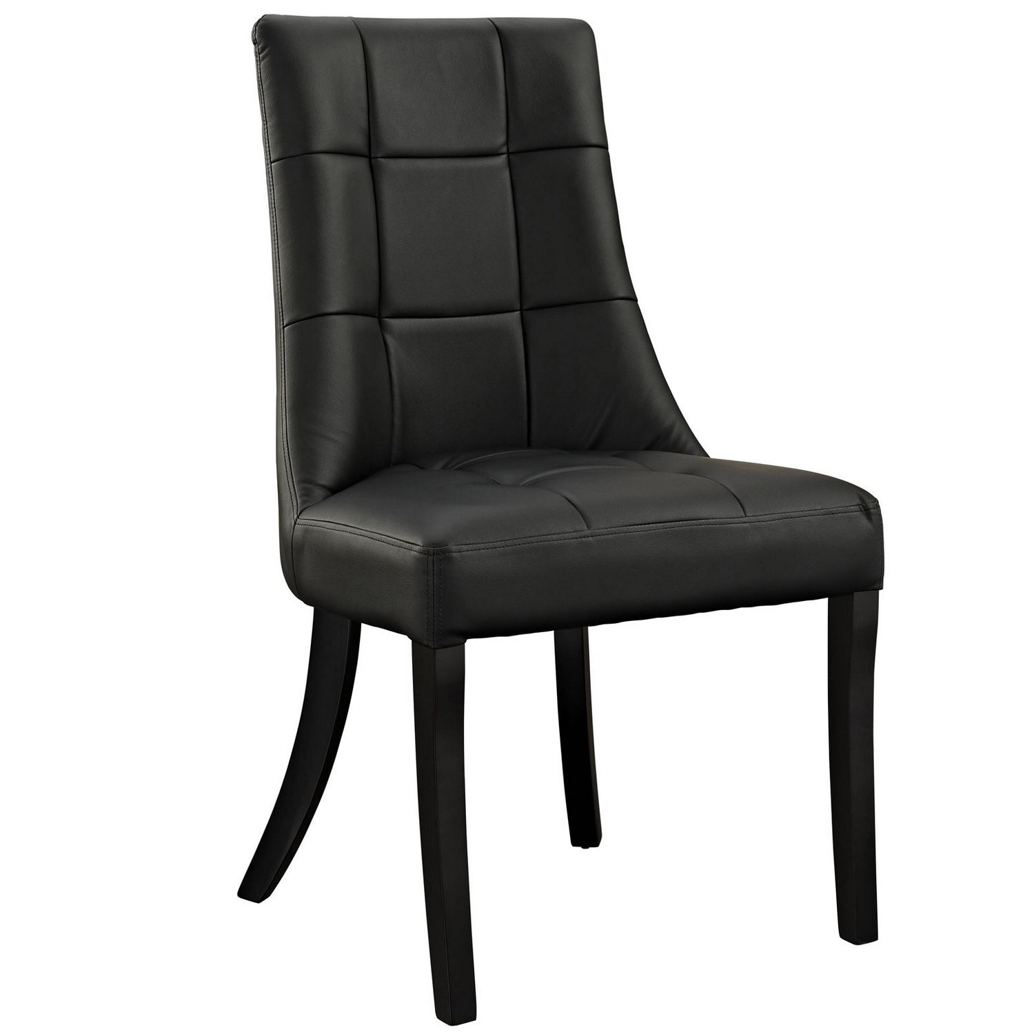 Modway Noblesse Dining Vinyl Side Chair - Black
