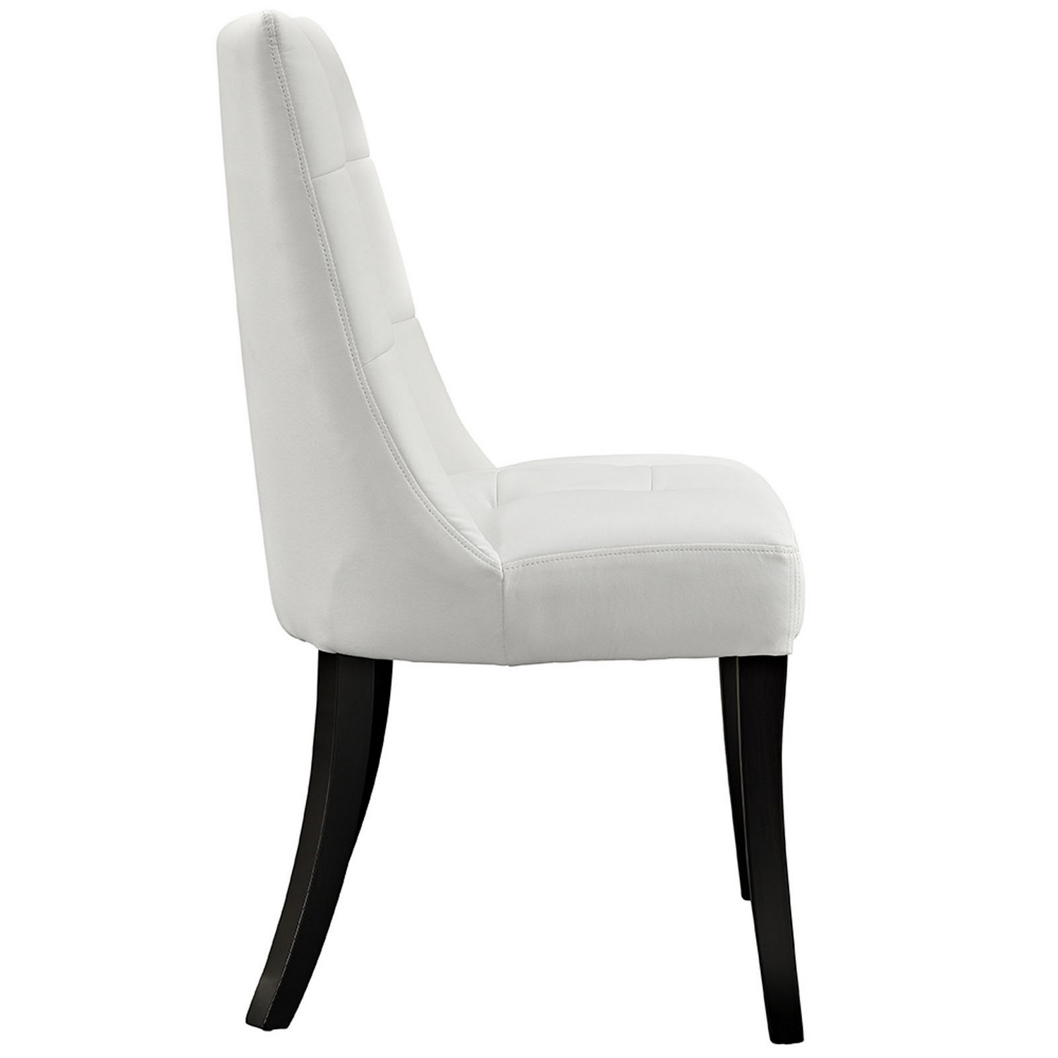 Modway Noblesse Dining Vinyl Side Chair - White