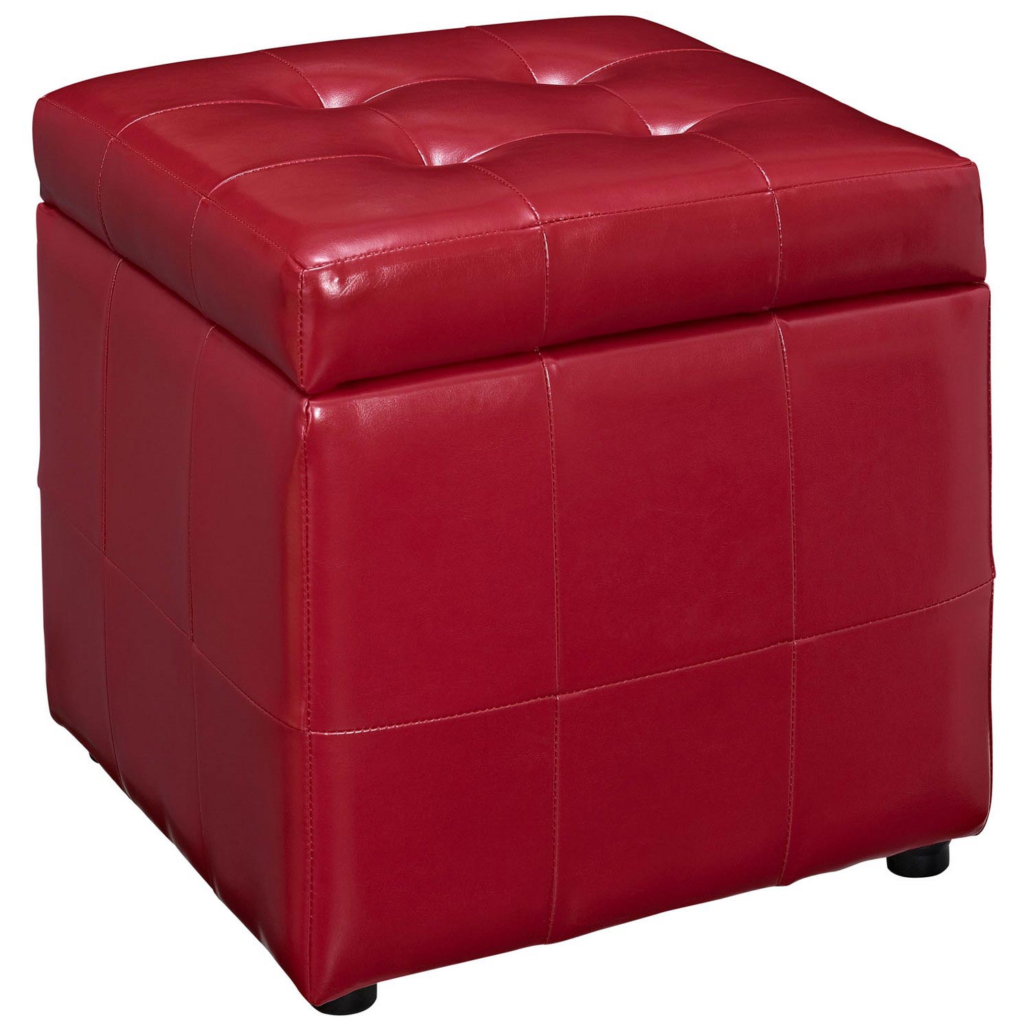 Modway Volt Storage Ottoman - Red