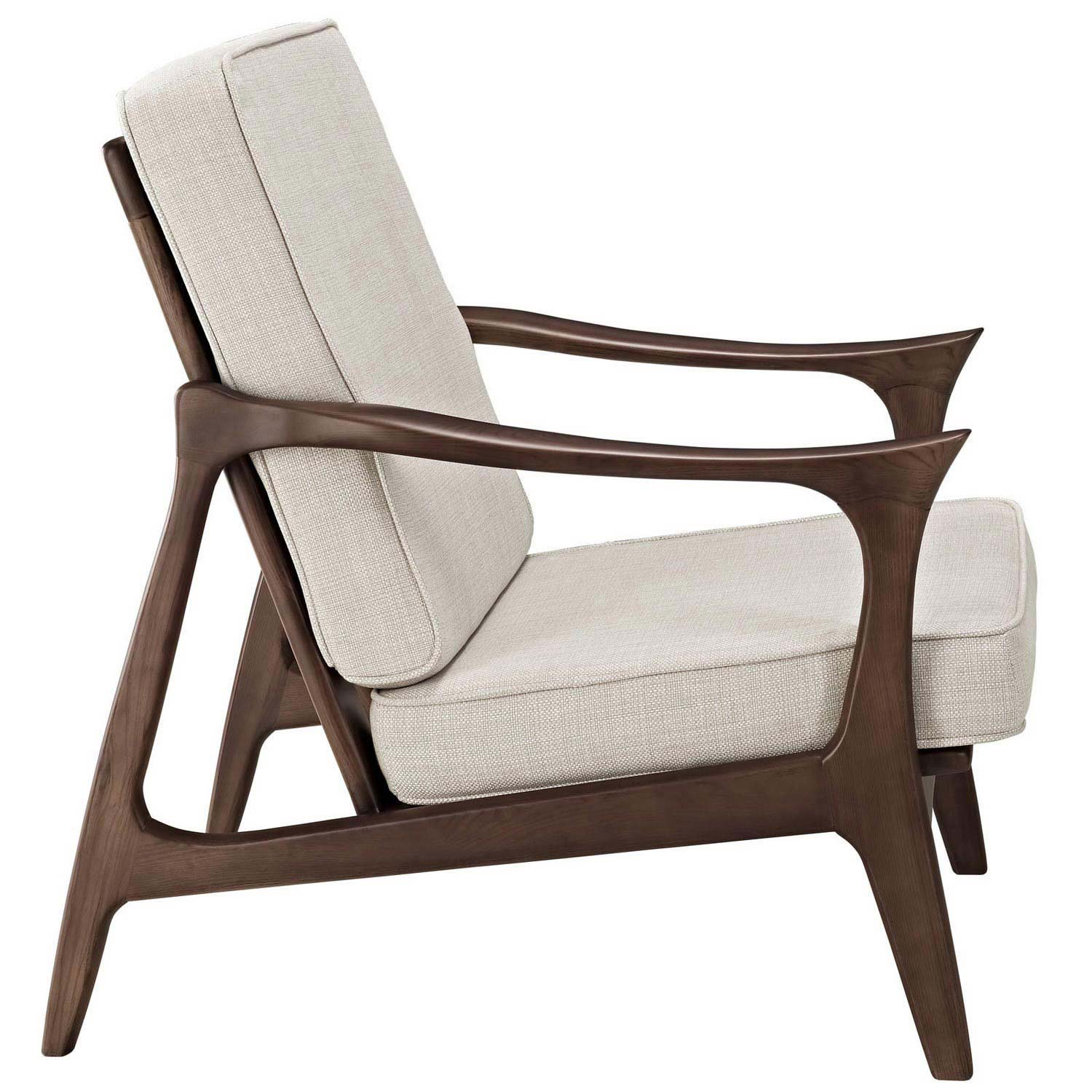 Modway Canoe Lounge Chair - Brown