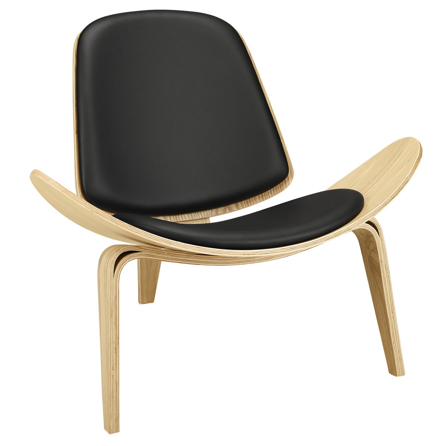 Modway Arch Lounge Chair - Oak Black