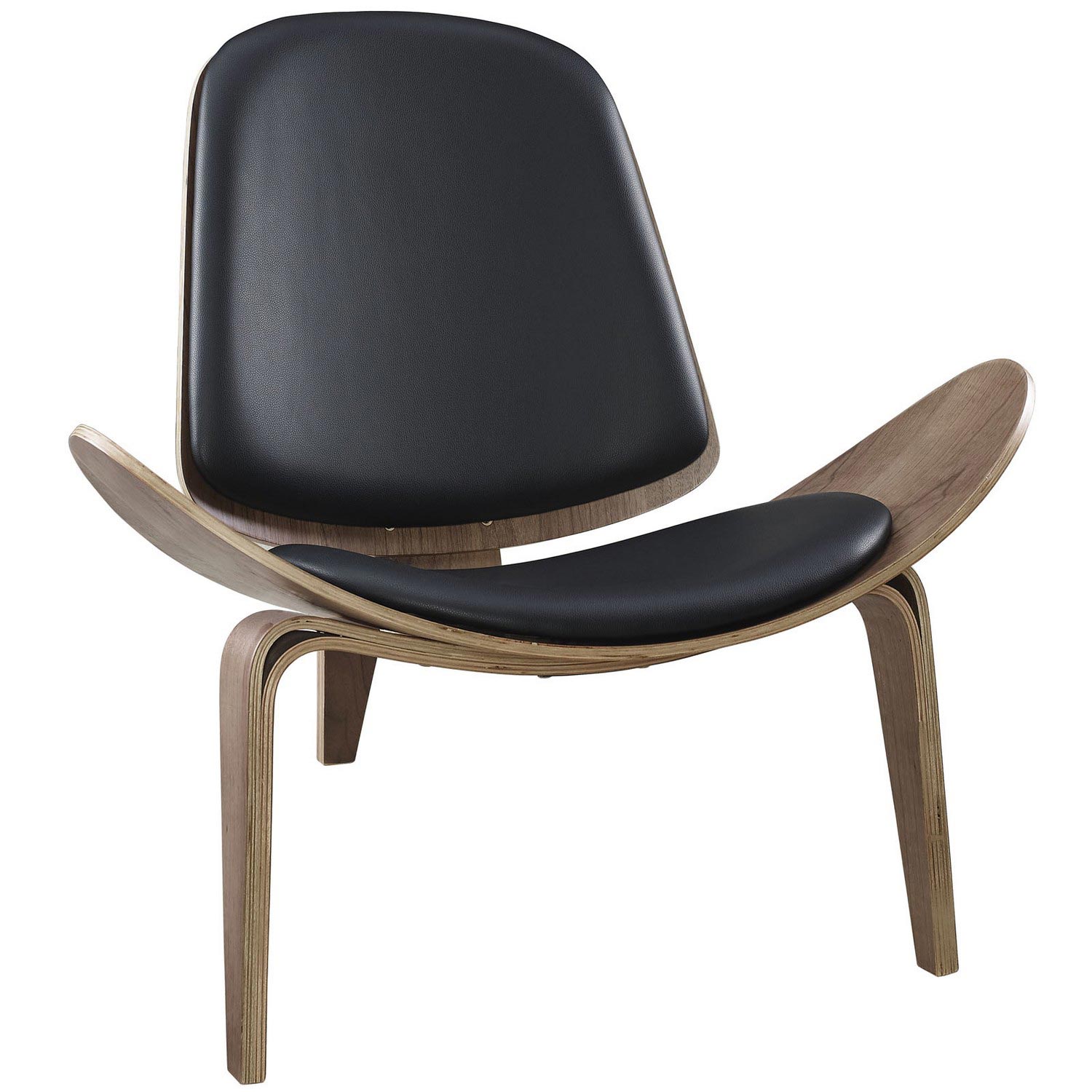 Modway Arch Lounge Chair - Walnut Black