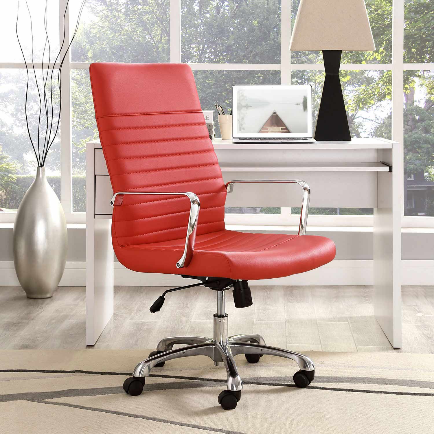 Modway Finesse Highback Office Chair - Red