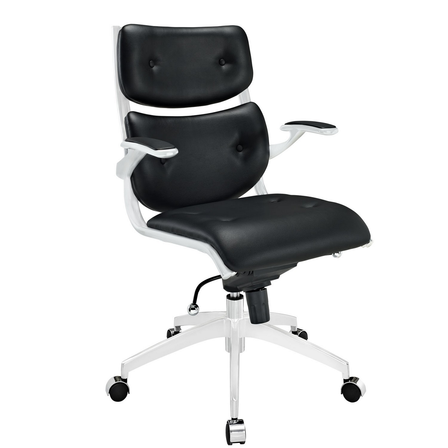 Modway Push Mid Back Office Chair - Black