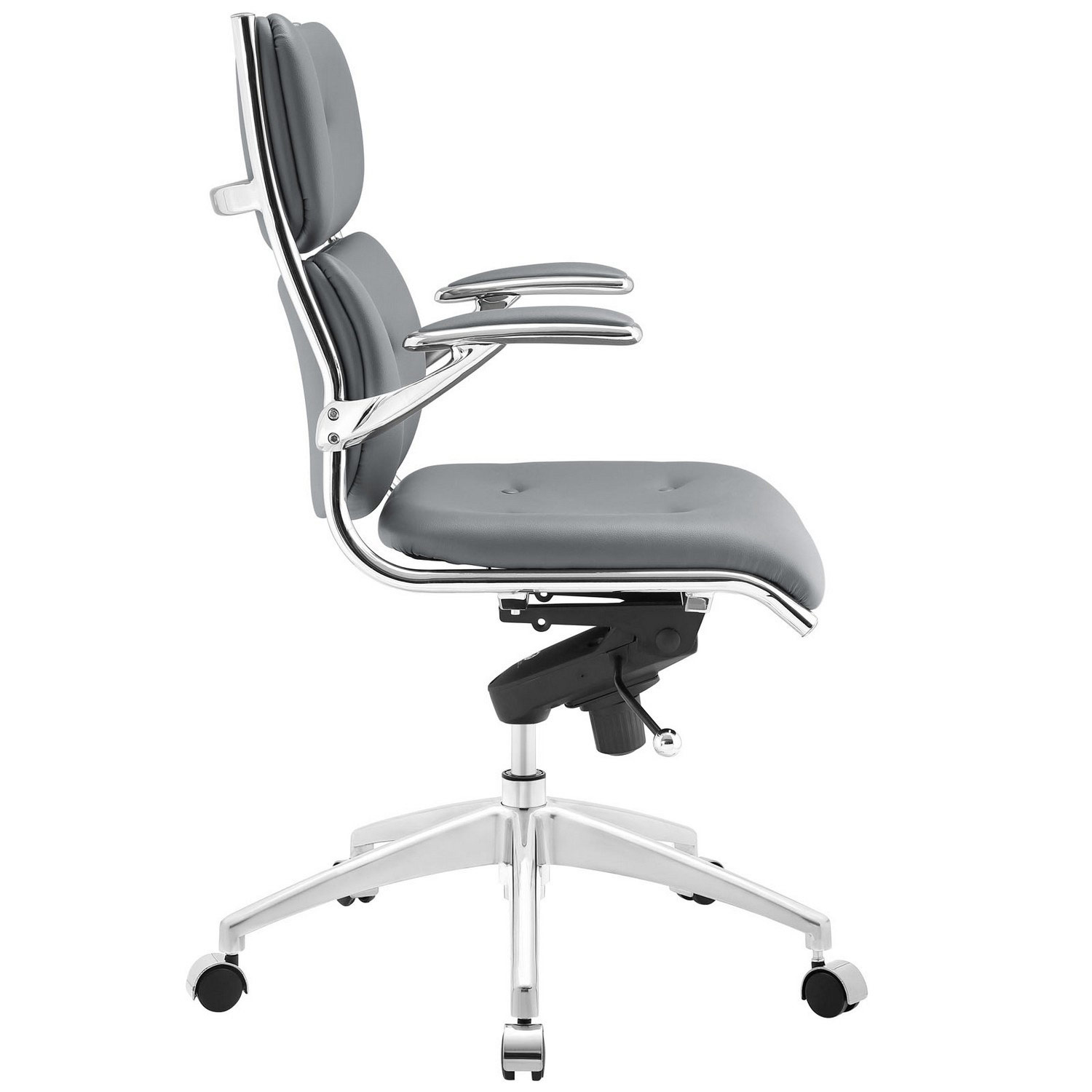 Modway Push Mid Back Office Chair - Gray
