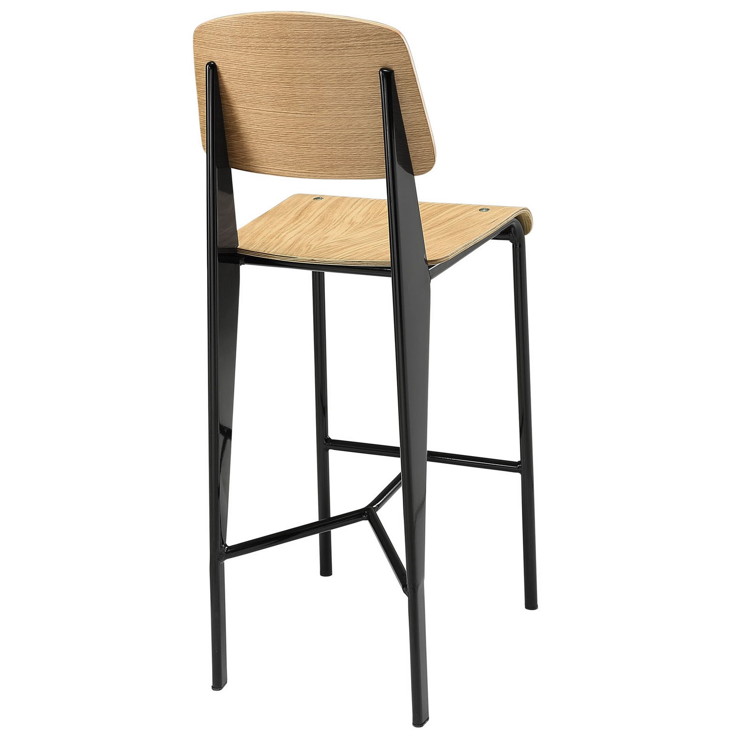 Modway Cabin Counter Stool - Natural Black