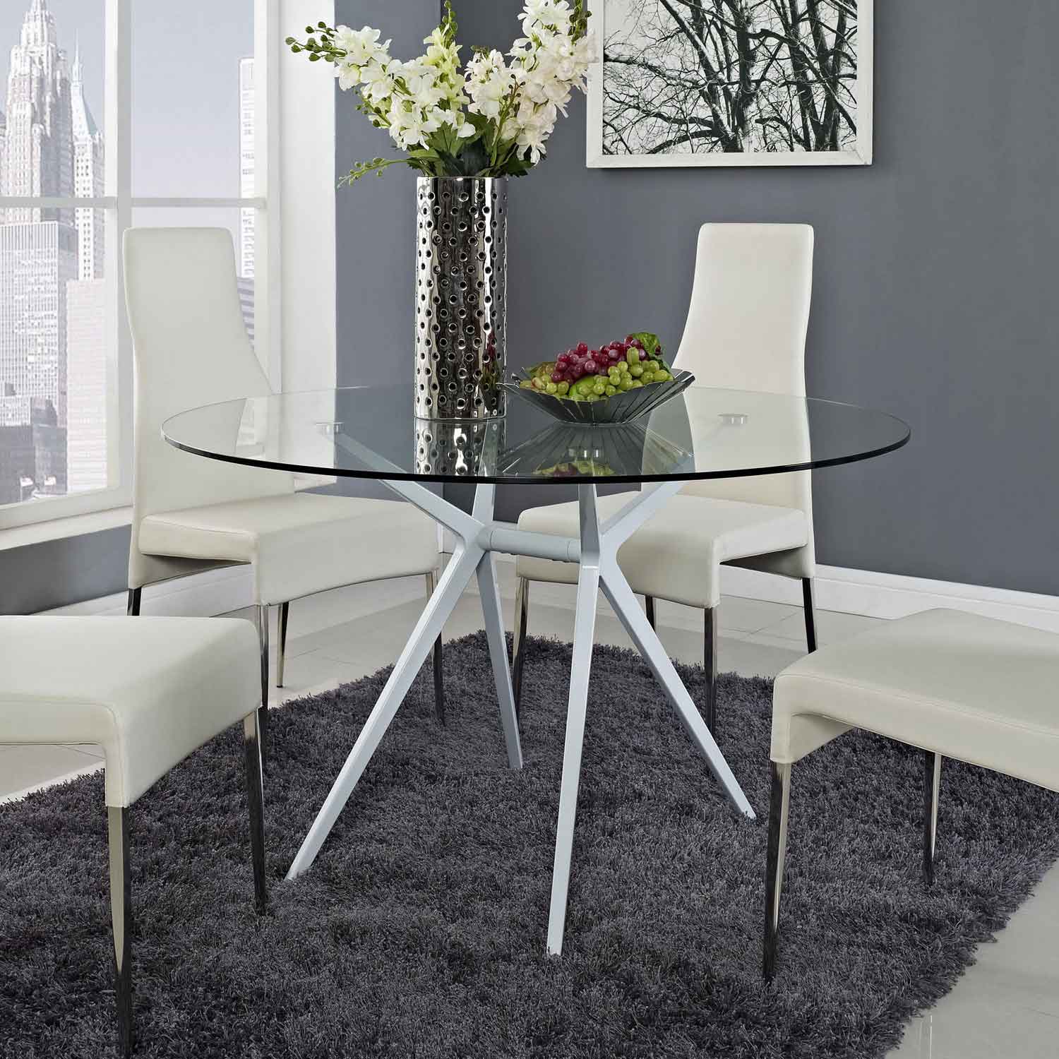 Modway Tilt Dining Table - White