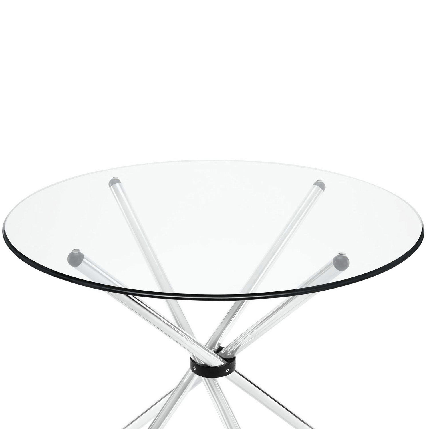 Modway Baton Dining Table - Clear