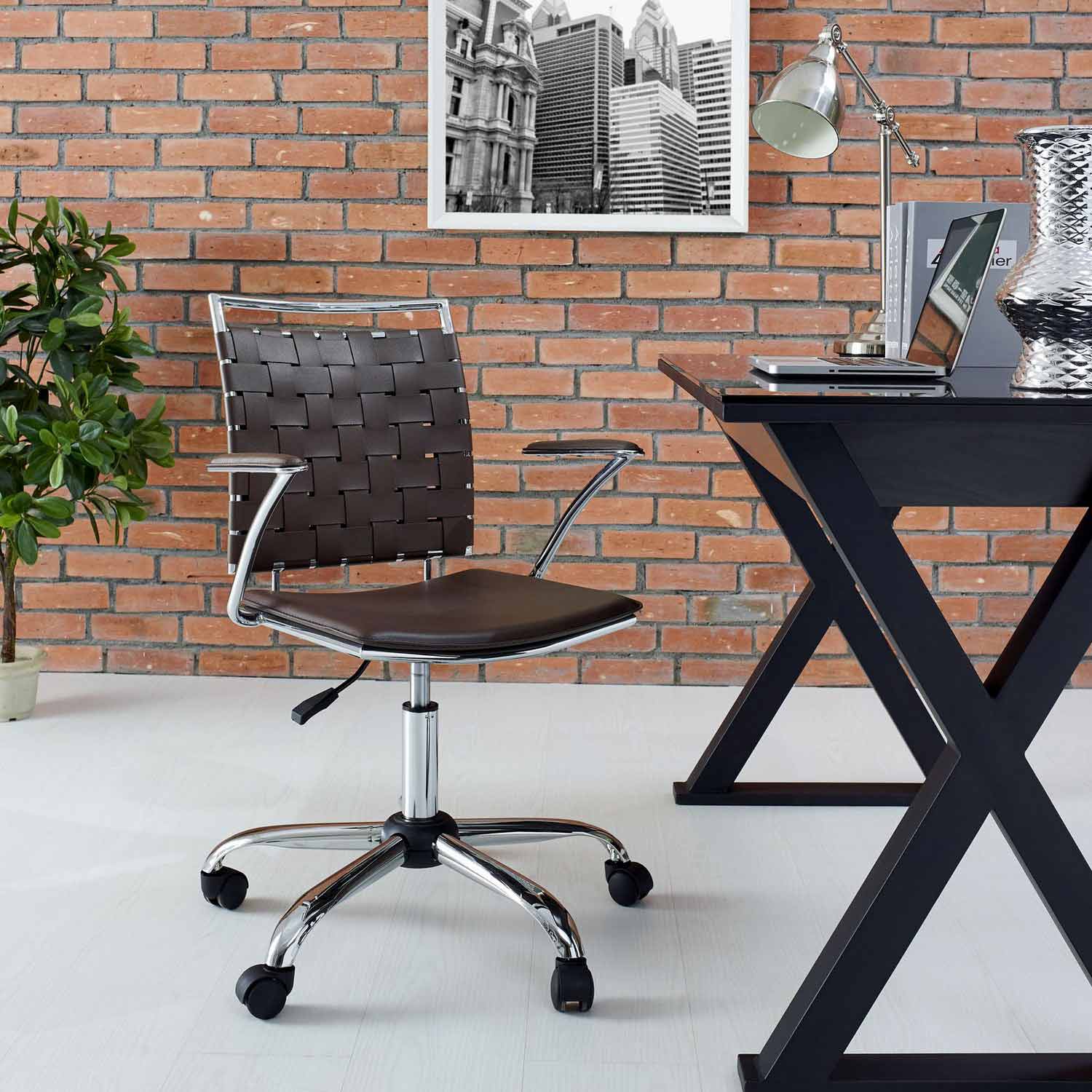 Modway Fuse Office Chair - Brown