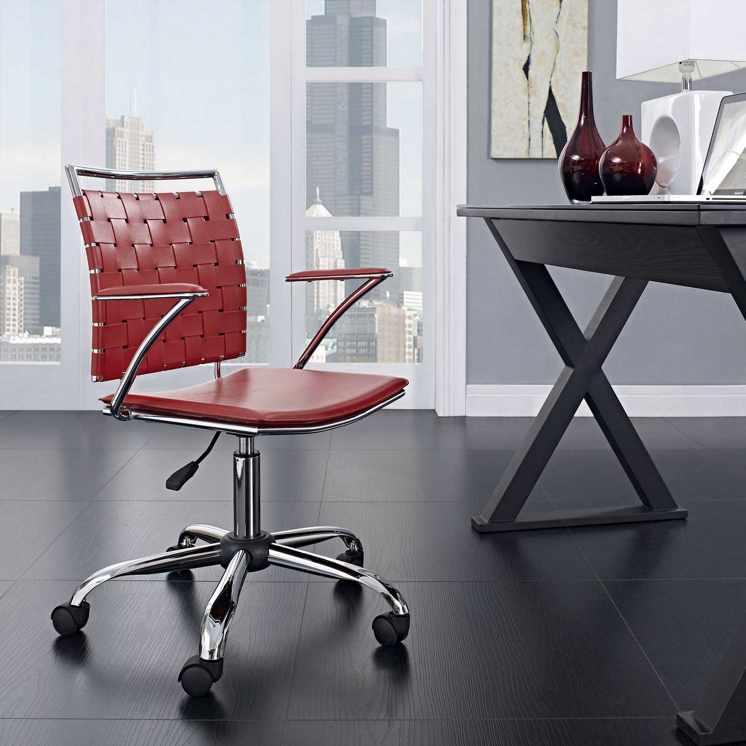 Modway Fuse Office Chair - Red