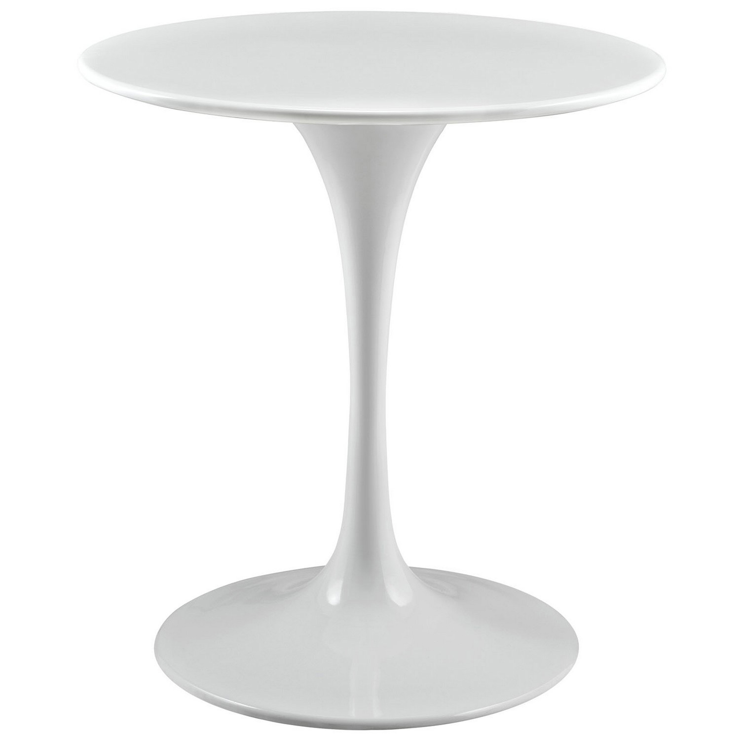 Modway Lippa 28 Wood Top Side Table - White