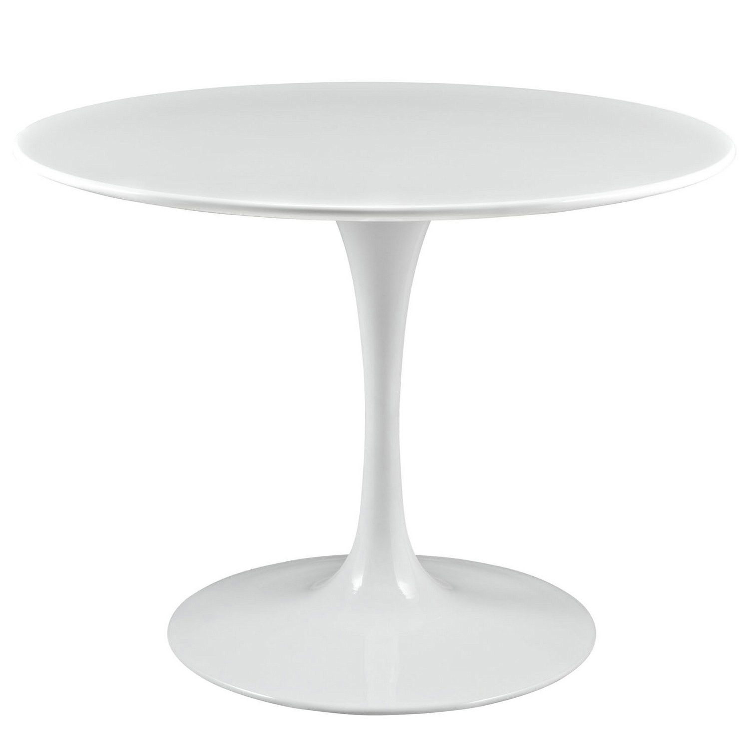 Modway Lippa 40 Wood Top Dining Table - White