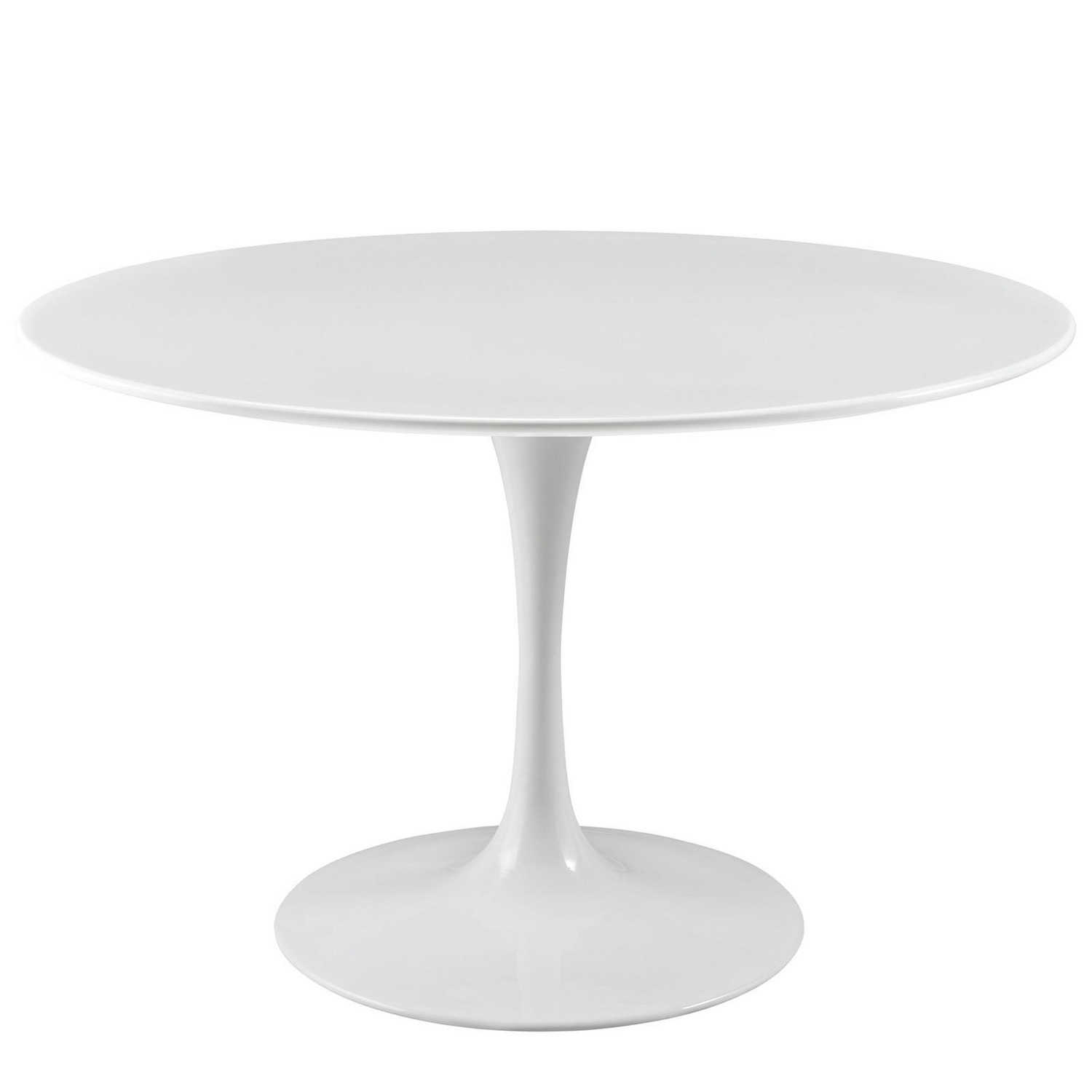 Modway Lippa 47 Wood Top Dining Table - White