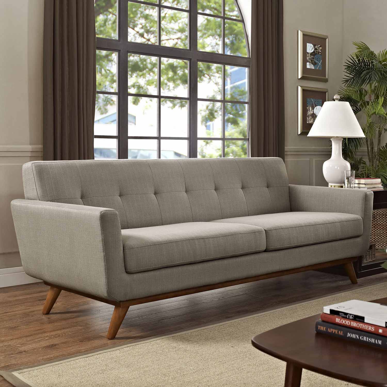 Modway Engage Upholstered Sofa - Granite