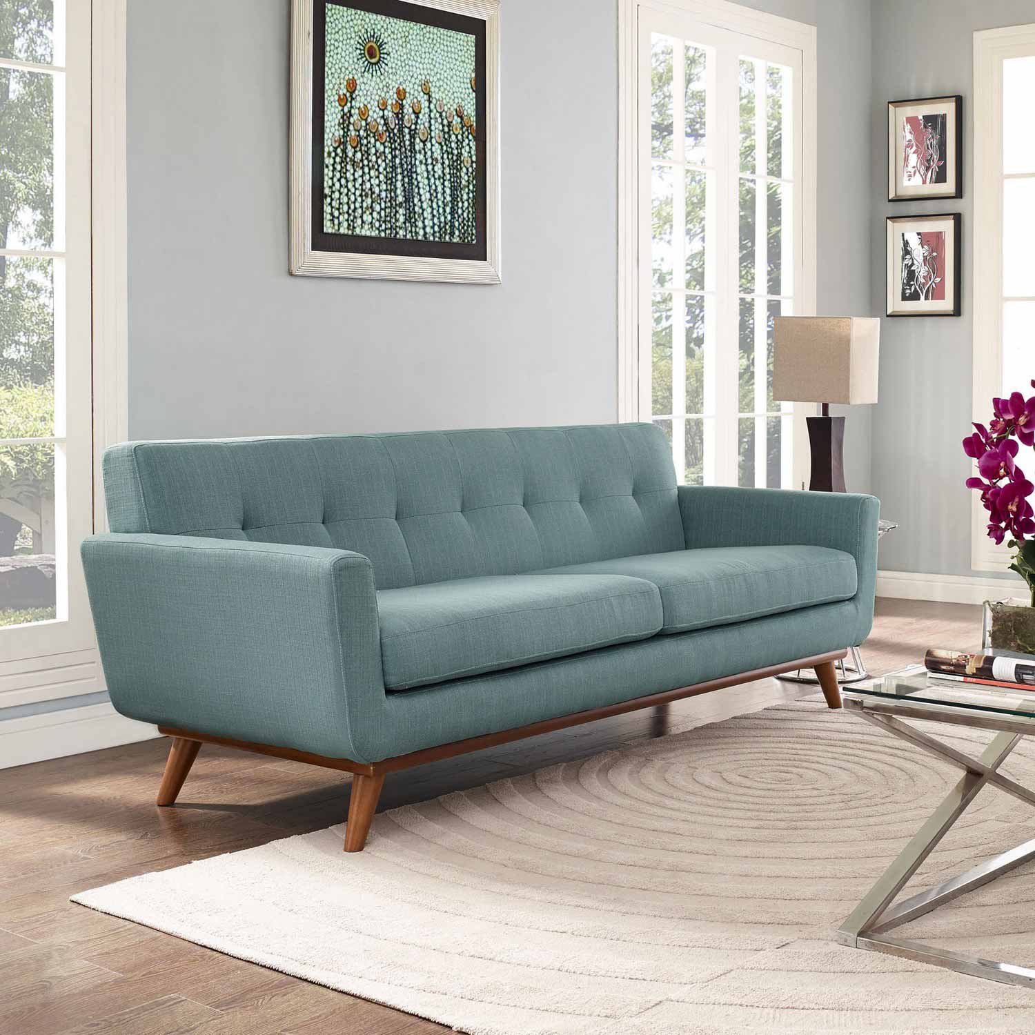 Modway Engage Upholstered Sofa - Laguna