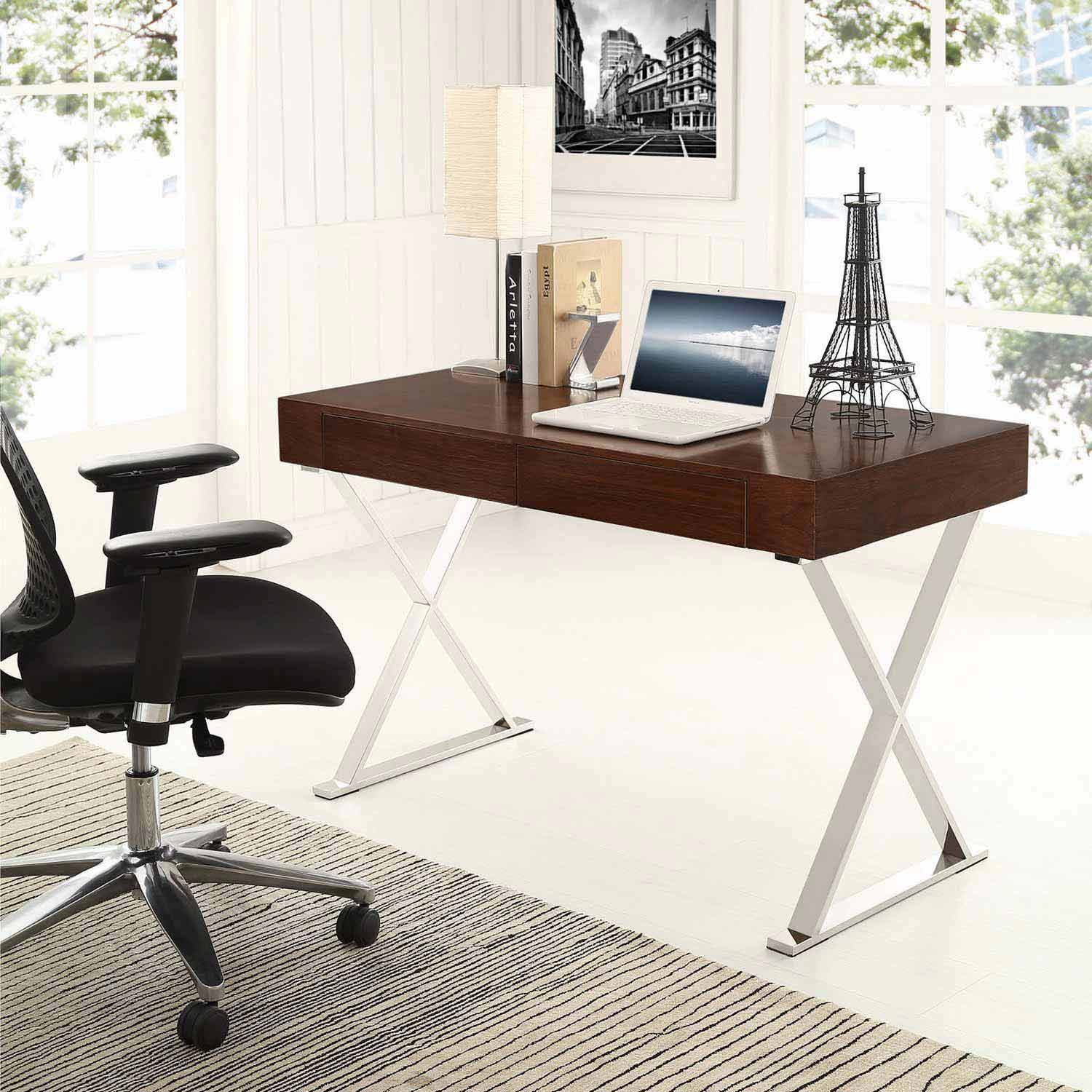 Modway Sector Office Desk - Walnut